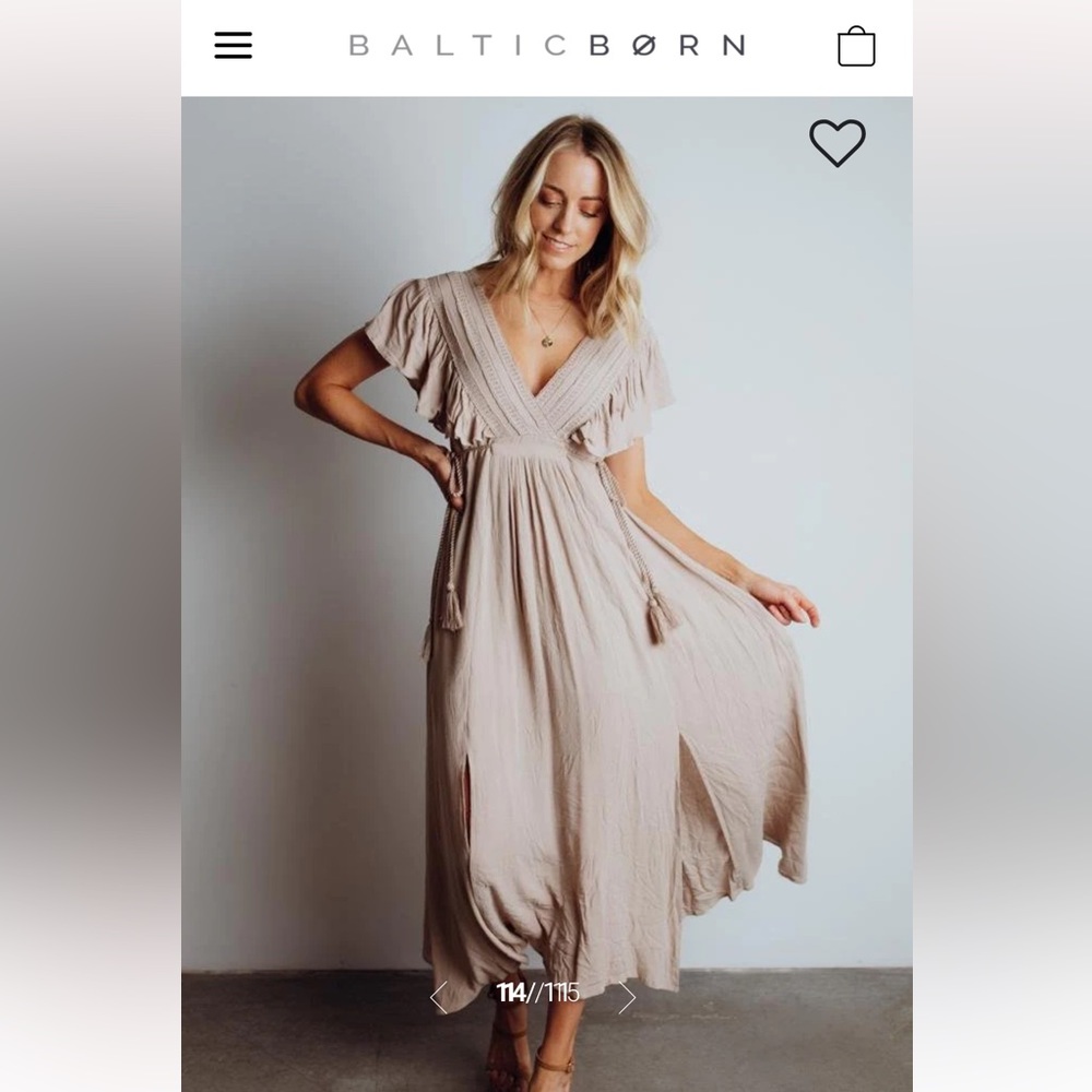 Baltic Born Jennifer Deep V Maxi Dress